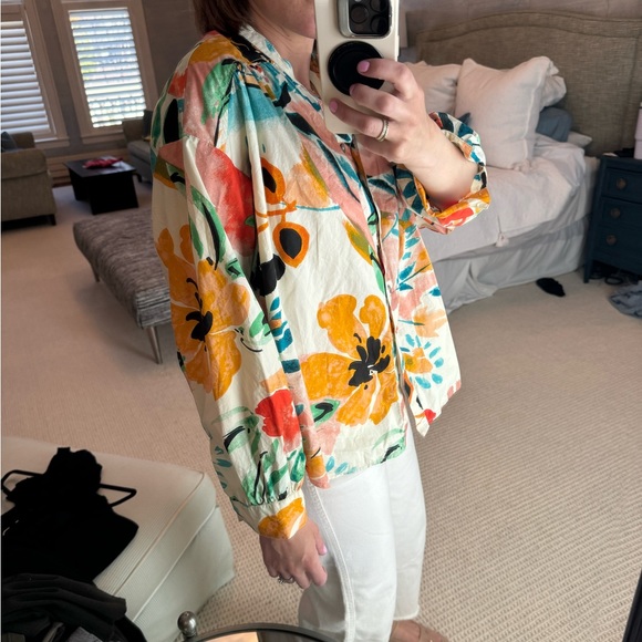 Anthropologie Crisanta Poplin Button-Down - Picture 4 of 8